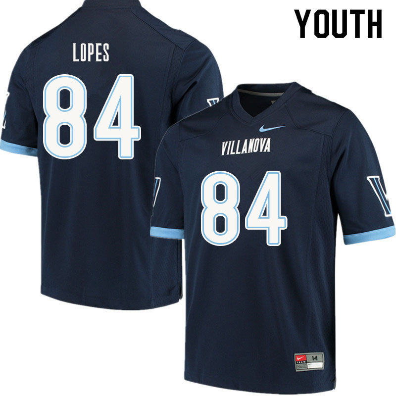 Youth #84 Daniel Lopes Villanova Wildcats College Football Jerseys Sale-Navy